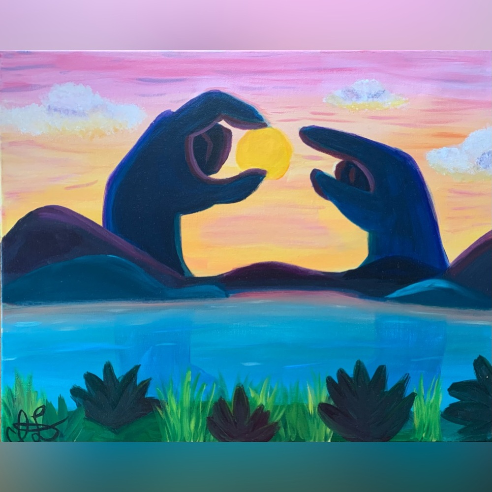 Wall Decor, handmade painting